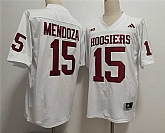 Men's Indiana Hoosiers #15 Fernando Mendoza White Stitched Jersey,baseball caps,new era cap wholesale,wholesale hats