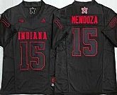Men's Indiana Hoosiers #15 Fernando Mendoza Limited Black Alternate Fashion College Jersey,baseball caps,new era cap wholesale,wholesale hats