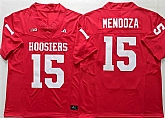 Men's Indiana Hoosiers #15 Fernando Mendoza Red Stitched Basketball Jersey,baseball caps,new era cap wholesale,wholesale hats