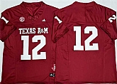 Men's Texas A&M Aggies Lions #12 Premier Strategy Red 2025 F.U.S.E. Stitched Jersey,baseball caps,new era cap wholesale,wholesale hats