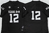 Men's Texas A&M Aggies Lions #12 Premier Strategy Black 2025 F.U.S.E. Stitched Jersey,baseball caps,new era cap wholesale,wholesale hats