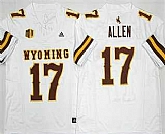 Men's Wyoming Cowboys #17 Josh Allen Limited White FUSE College Jersey,baseball caps,new era cap wholesale,wholesale hats