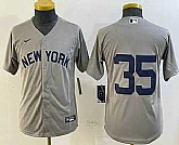 Youth New York Yankees #35 Cody Bellinger Grey Without Name Field of Dreams Cool Base Jersey,baseball caps,new era cap wholesale,wholesale hats