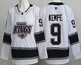 Men's Los Angeles Kings #9 Adrian Kempe White Authentic Jersey,baseball caps,new era cap wholesale,wholesale hats