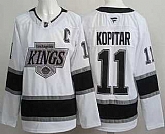 Men's Los Angeles Kings #11 Anze Kopitar White Authentic Jersey,baseball caps,new era cap wholesale,wholesale hats