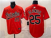 Men's Baltimore Orioles #25 Pete Alonso Orange 2025 Limited Stitched Jersey,baseball caps,new era cap wholesale,wholesale hats