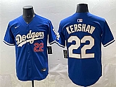 Men's Los Angeles Dodgers #22 Clayton Kershaw Royal Limited Stitched Jersey,baseball caps,new era cap wholesale,wholesale hats