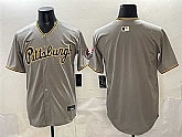 Men's Pittsburgh Pirates Blank Gray Limited Stitched Jersey,baseball caps,new era cap wholesale,wholesale hats