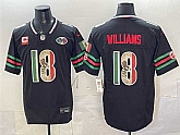 Men's Chicago Bears #18 Caleb Williams Black Mexico F.U.S.E. With 2-star C Patch And VMH Patch Throwback Stitched Jersey,baseball caps,new era cap wholesale,wholesale hats