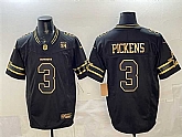 Men's Dallas Cowboys #3 George pickens Black 2025 F.U.S.E. 94 Marshawn Kneeland Memorial Patch Vapor Limited Stitched Jersey,baseball caps,new era cap wholesale,wholesale hats