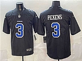 Men's Dallas Cowboys #3 George pickens Black Fashion Vapor Untouchable Limited Stitched Jersey,baseball caps,new era cap wholesale,wholesale hats