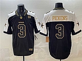 Men's Dallas Cowboys #3 George pickens Black Gold 2025 F.U.S.E. 94 Marshawn Kneeland Memorial Patch Vapor Limited Stitched Jersey,baseball caps,new era cap wholesale,wholesale hats