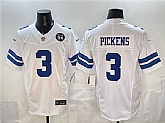 Men's Dallas Cowboys #3 George pickens Navy F.U.S.E. 94 Marshawn Kneeland Memorial Patch Vapor Limited Stitched Jersey,baseball caps,new era cap wholesale,wholesale hats