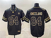Men's Dallas Cowboys #94 Marshawn Kneeland Black Gold 2025 F.U.S.E. 94 Marshawn Kneeland Memorial Patch Vapor Limited Stitched Jersey,baseball caps,new era cap wholesale,wholesale hats