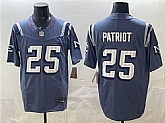Men's New England Patriots #25 Patriot 2025 F.U.S.E. 'Rivalries' Vapor Limited Stitched Jersey,baseball caps,new era cap wholesale,wholesale hats