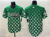 Men's Philadelphia Eagles Blank Green With Patch Limited Stitched Baseball Jersey,baseball caps,new era cap wholesale,wholesale hats