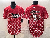 Men's San Francisco 49ers Team Big Logo Red Limited Stitched Baseball Jersey,baseball caps,new era cap wholesale,wholesale hats