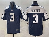 Men's Dallas Cowboys #3 George pickens Navy F.U.S.E. Thanksgiving Vapor Limited Stitched Jersey,baseball caps,new era cap wholesale,wholesale hats
