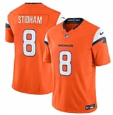 Men's Denver Broncos #8 Jarrett Stidham Orange 2025 F.U.S.E. Vapor Limited Stitched Jersey,baseball caps,new era cap wholesale,wholesale hats