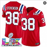 Men's New England Patriots #38 Rhamondre Stevenson Red 2025 F.U.S.E. Super Bowl LX Patch Vapor Limited Stitched Jersey,baseball caps,new era cap wholesale,wholesale hats