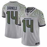 Men's Seattle Seahawks #14 Sam Darnold Gray 2025 F.U.S.E. 'Rivalries' Vapor Untouchable Limited Stitched Jersey,baseball caps,new era cap wholesale,wholesale hats