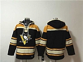 Men's Pittsburgh Penguins Blank Black Lace-Up Pullover Hoodie,baseball caps,new era cap wholesale,wholesale hats