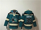 Men's San Jose Sharks #39 Logan Couture Teal Lace-Up Pullover Hoodie,baseball caps,new era cap wholesale,wholesale hats