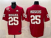 Men's Indiana Hoosiers #25 Hoosiers Red F.U.S.E. 2025 National Champions Patch Stitched Football Jersey,baseball caps,new era cap wholesale,wholesale hats