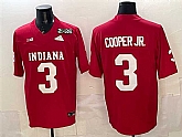 Men's Indiana Hoosiers #3 Omar Cooper Jr. Red F.U.S.E. 2026 Patch Stitched Football Jersey,baseball caps,new era cap wholesale,wholesale hats