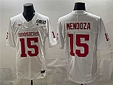 Men's Indiana Hoosiers #15 Fernando Mendoza White F.U.S.E. 2026 Patch Stitched Football Jersey,baseball caps,new era cap wholesale,wholesale hats
