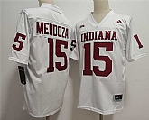 Men's Indiana Hoosiers #15 Fernando Mendoza White Stitched Basketball Jersey,baseball caps,new era cap wholesale,wholesale hats