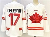 Men's Canada Hockey #17 Macklin Celebrini White Stitched Jersey,baseball caps,new era cap wholesale,wholesale hats