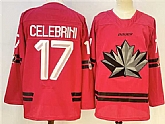 Men's Canada Hockey #17 Macklin Celebrini Red Stitched Jersey,baseball caps,new era cap wholesale,wholesale hats