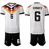 Men's Germany #6 Joshua Kimmich White 2025-26 Home Soccer Jersey Suit,baseball caps,new era cap wholesale,wholesale hats
