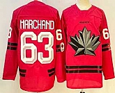 Men's Canada Hockey #63 Brad Marchand Red 2026 Olympics Authentic Jersey,baseball caps,new era cap wholesale,wholesale hats