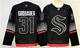 Men's Seattle Kraken #31 Philipp Grubauer Black 2026 Alternate Stitched Hockey Jersey,baseball caps,new era cap wholesale,wholesale hats