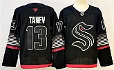 Men's Seattle Kraken #13 Brandon Tanev Black 2026 Alternate Stitched Hockey Jersey,baseball caps,new era cap wholesale,wholesale hats