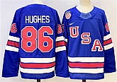 Men's USA #86 Jack Hughes Blue 2025-2026 Stitched Jersey,baseball caps,new era cap wholesale,wholesale hats