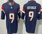 Men's Denver Broncos #9 Talanoa Hufanga Limited Navy FUSE Vapor Stitched Jersey,baseball caps,new era cap wholesale,wholesale hats