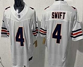 Men's Chicago Bears #4 D'Andre Swift Limited White FUSE Vapor Stitched Jersey,baseball caps,new era cap wholesale,wholesale hats