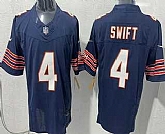 Men's Chicago Bears #4 D'Andre Swift Limited Navy FUSE Vapor Stitched Jersey,baseball caps,new era cap wholesale,wholesale hats