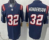 Men's New England Patriots #32 TreVeyon Henderson Limited Navy Rivalries FUSE Vapor Stitched Jersey,baseball caps,new era cap wholesale,wholesale hats
