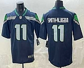 Men's Seattle Seahawks #11 Jaxon Smith Njigba Limited Navy Vapor Stitched Jersey,baseball caps,new era cap wholesale,wholesale hats