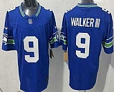 Men's Seattle Seahawks #9 Kenneth Walker III Limited Blue FUSE Vapor Stitched Jersey,baseball caps,new era cap wholesale,wholesale hats