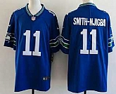 Men's Seattle Seahawks #11 Jaxon Smith Njigba Limited Blue Throwback Vapor Stitched Jersey,baseball caps,new era cap wholesale,wholesale hats