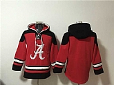 Men's Alabama Crimson Tide Red Lace-Up Pullover Hoodie,baseball caps,new era cap wholesale,wholesale hats