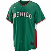 Men's Mexico Baseball Blank Green World Baseball Classic Stitched Jersey,baseball caps,new era cap wholesale,wholesale hats