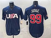 Men's USA #99 Aaron Judge 2023 Navy World Baseball Classic Stitched Jersey,baseball caps,new era cap wholesale,wholesale hats