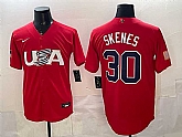 Men's USA #30 Paul Skenes Red World Baseball Classic Stitched Jersey,baseball caps,new era cap wholesale,wholesale hats