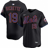 Men's New York Mets #19 Bo Bichette 2026 Black Limited Stitched Jersey Dzhi,baseball caps,new era cap wholesale,wholesale hats